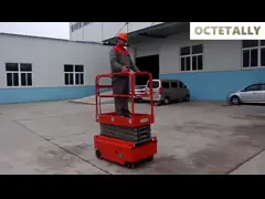 Мобильная электрическая самоходная гидравлическая подъемная платформа с ножницами video