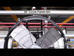 38'' Panel Fan 300W 380-480V Double Layer PE Frame 27000m3/h Airflow