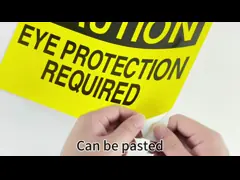 Customizable  Plastic Pasteable Warning Sign For Industrial