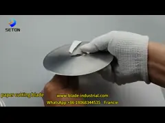 HSS 135*65*15Mm Картонные круговые лопатки для резки бумаги повышают производительность video