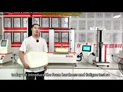 Машина для испытания твердости и усталости для пенообразования Utm 0,5 степени точности ISO 2439 стандарт video