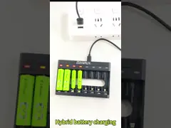 8 Slots AA AAA 1.2V NIMH Small Batteries Ni Cd Battery Charger