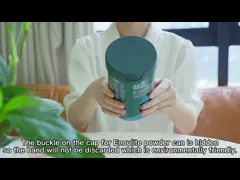 401Конструкционный цвет Детская пища PP порошкообразная банка с крышкой и логотипом video