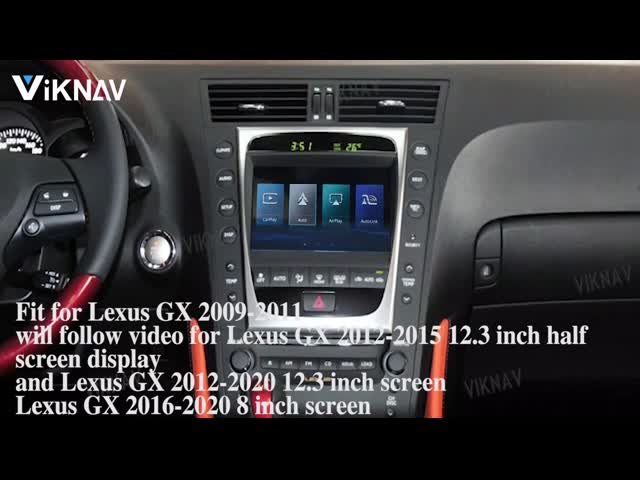 Viknav Linux System For Lexus GS 2009-2020 Wireless Apple CarPlay Android Auto Apenas suporte a tela OEM original do carro
