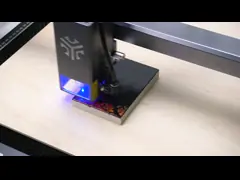 Лазерная деревянная гравировка и режущая машина 33 Вт Диодный лазер USB Wi-Fi подключение video