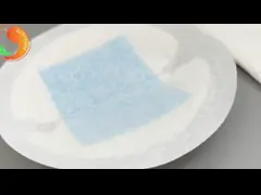 Blue Core Disposable Contoured Breast Pads Organic Material Speedly Spread Liquid