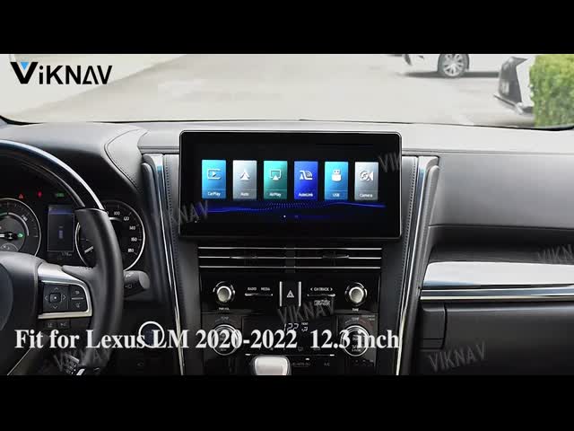 Viknav Linux System For Lexus LM 2020-2022 Беспроводная Apple CarPlay Android Auto Поддержка только оригинального экрана автомобиля OEM