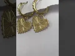 Prong Setting Opal Heart Stud Earrings 925 Sterling Silver Dainty 18K Gold Plated