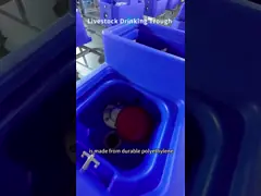 Sturdy 300mm Height Heavy duty Polyethylene Blue Livestock Water Tank With Flow Rate