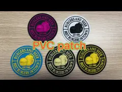 Рельефный резиновый пластырь из ПВХ на заказ Логотип 4 мм Толщина 3D Теплопередача Резиновый этикет video