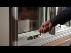 Подгонянное сдобренное окно окна UPVC с сопротивлением нагрузки от давления ветра термоизоляции video