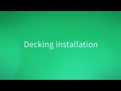 На открытом воздухе анти- УЛЬТРАФИОЛЕТОВЫЙ почищенный щеткой настил ВПК составной настил для белизны риса балкона video