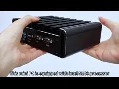 Intel N100 Industrial Mini PC Dual LAN Dual COM DDR4 16G RAM For Industrial