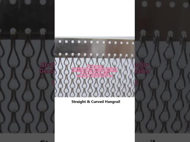 Алюминия золота декоративный занавес мухы металла ширины 3m цепной видео