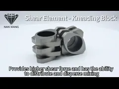 W6Mo5Cr4V2 Twin Screw Extruder Backward Pumping Kneading Block для пластмассовой инженерии video