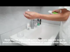 Экологичный пластик PP для зубной пасты, многоразовый насос 100 мл, доступна наклейка с индивидуальным цветом video