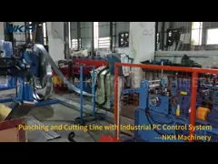 On-line Multi Punching and Cutting line with Industrial PC Control System for Door Frame