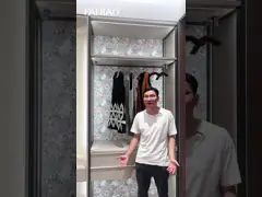 На заказ белый шкаф на заказ ПЭТ складной дверной шкаф video