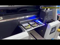А3 УФ струйный принтер Мобильная печатная машина с крышками с U1 HD принтерной головкой video
