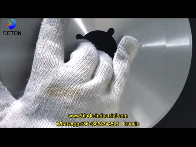 60 мм круглые стальные круговые лопатки для резки бумаги вращающиеся видео