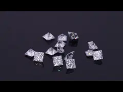 VVS 1ct Crushed Ice Radiant Cut Loose Moissanite Diamond Blue Melee Moissanite