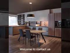 Современный стиль остров u кухонные шкафы E0 класса деревянный фанера и высокий глянцевый лакированные дверные панели video