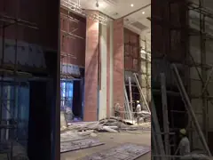 6000-12000mm Panel Width Folding Partition Wall With Aluminum Track And Roller