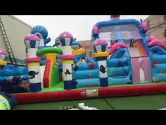 Commercial bouncer playground jumping house giant amusement park cartoon inflatable fun city