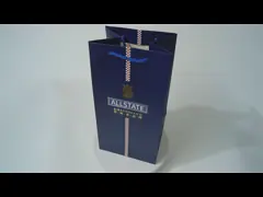 Изготовленные на заказ персонализированные бумажные мешки бутылки вина упаковывая с печатанием дизайна video