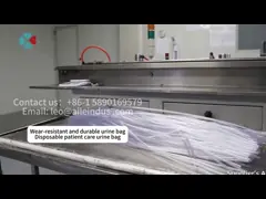 Дренажный пакет для мочемера с бутылкой для измерения одноразового сбора из медицинского материала из ПВХ video