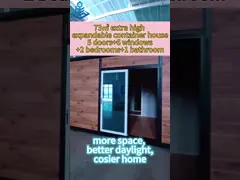 73㎡ extra high expandable container house cosier home