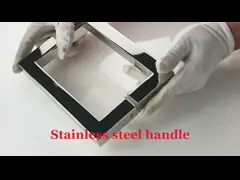TK-H002 OEM/ODM Нержавеющая сталь стеклянная ручка для стеклянных дверей обратно к обратно квадратной трубы video