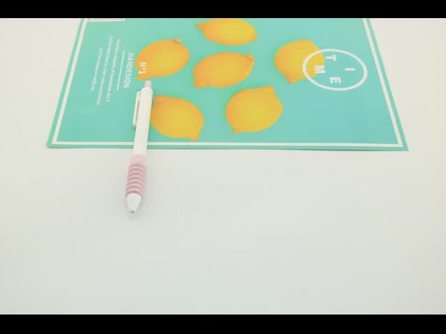Sponge Grip Plastic Neutral Pen 0.5mm Simple Design Press Signature Pen
