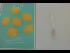 Pneumatique neutre en plastique à poignée d'éponge de 0,5 mm, stylo de signature à imprimante de design simple