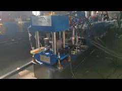 Steel Profile Channel C Shape Metal Roll Forming Machine Hydraulic Cutting