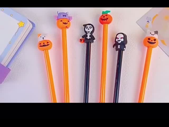 ハロウィーン プラスチックジェル インクペンは ポンコツ 骨格 学生 プレゼント 中性ペンは