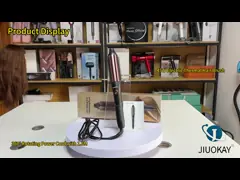 Турмалинная керамическая щетка для волос с регулируемой температурой и 1,6 м силовым шнуром video