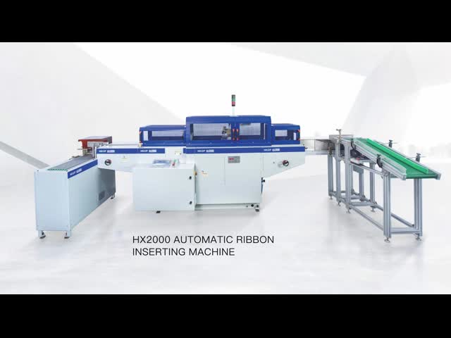 HX2000 Automatic Independent Ribbon Inserting Machine with Belt For Notebook Diary Ribbon Ribbon Bookmark Fixing Machine