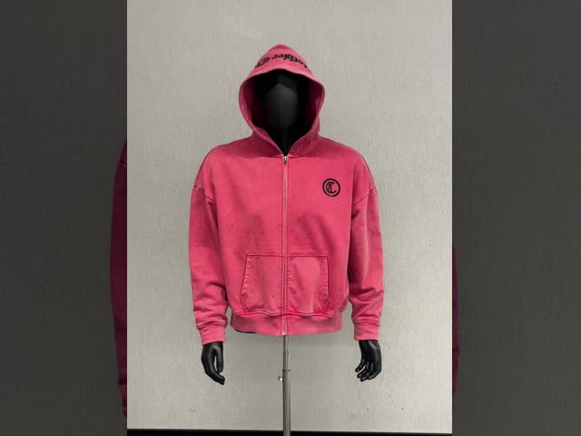 カスタム ロゴ パッチ 施工 刺身 重量 600gsm フーディ バッグ 箱型 切断 アシド 洗浄 双 Zipper フーディ