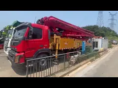 2020 Год Мобильный San Y Бренд 6X3 49м Самозагружающийся бетонный смеситель с насосом для продажи video