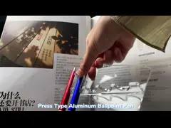 Eco-Friendly Bamboo Grip Ballpoint Pen Press Metal Ball Pen For Writing Exams