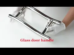 200*200*19*1.0 мм длинный черный отделка гостиницы стеклянная раздвижная дверь односторонняя рукавица душа video