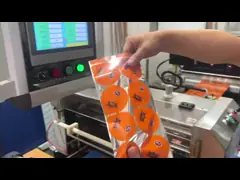 Stand Up Zipper Seal Pouch Machine With Double Unwinder Double Side Bottom Gusset