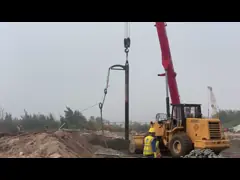 куча уплотнения столбца камня замены Vibro привода оборудования 377mm 180kw Vibroflotation video