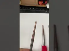 4.0 мм твердый карбид конический шарик нос конец мельницы TiCN покрытый CNC фрезерный резач гравировки Бит video