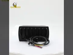 80V 3 Beads Metal Dual Color Flashing Red Blue Motorycylce LED Lucency Spotlight