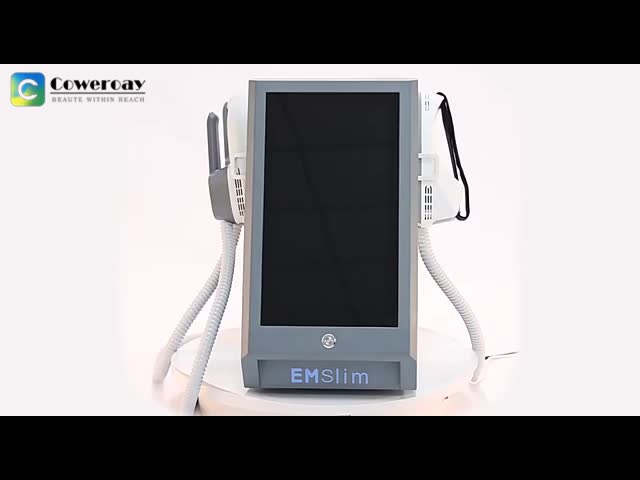 EMS+RF настольная EMS Slimming Machine 2800W EMS Машина для похудения с 4 ручками видео