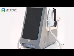EMS+RF настольная EMS Slimming Machine 2800W EMS Машина для похудения с 4 ручками video