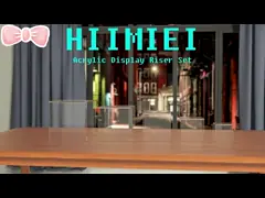 Transparent Acrylic Display Rack Risers Stand Showcase For Dessert Jewelry Dispaly