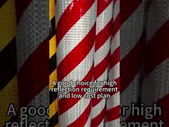 Кристальная решетка Медовый рогатый край отражающая пленка Безопасность движения отражающая предупреждающая лента video